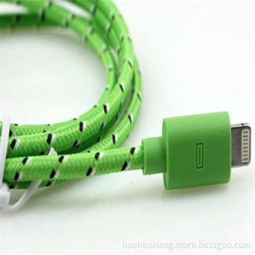 Colorful braided wire for iPhone 5